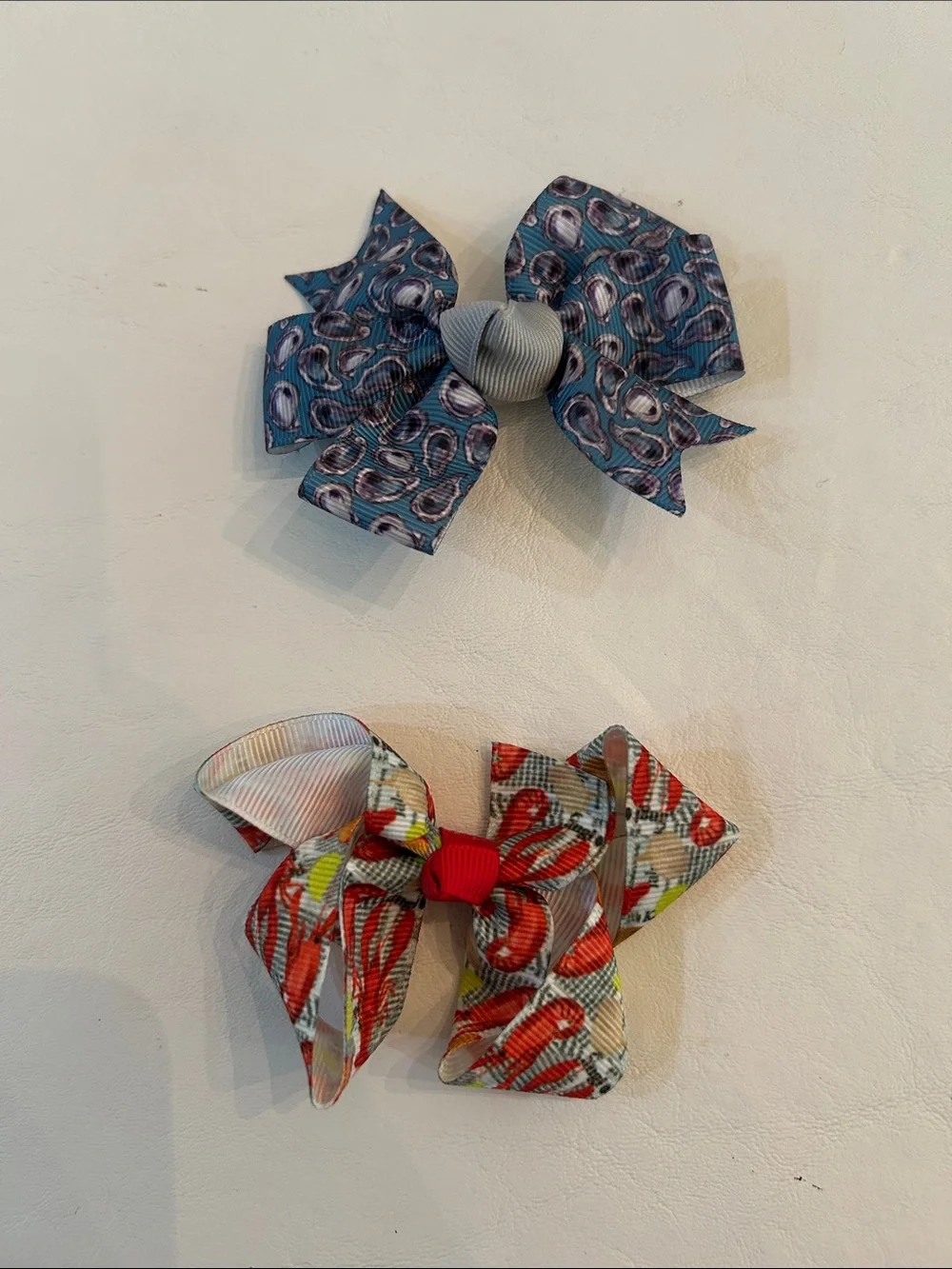 Louisiana Themed Mini Hair Bow Clips Bundle